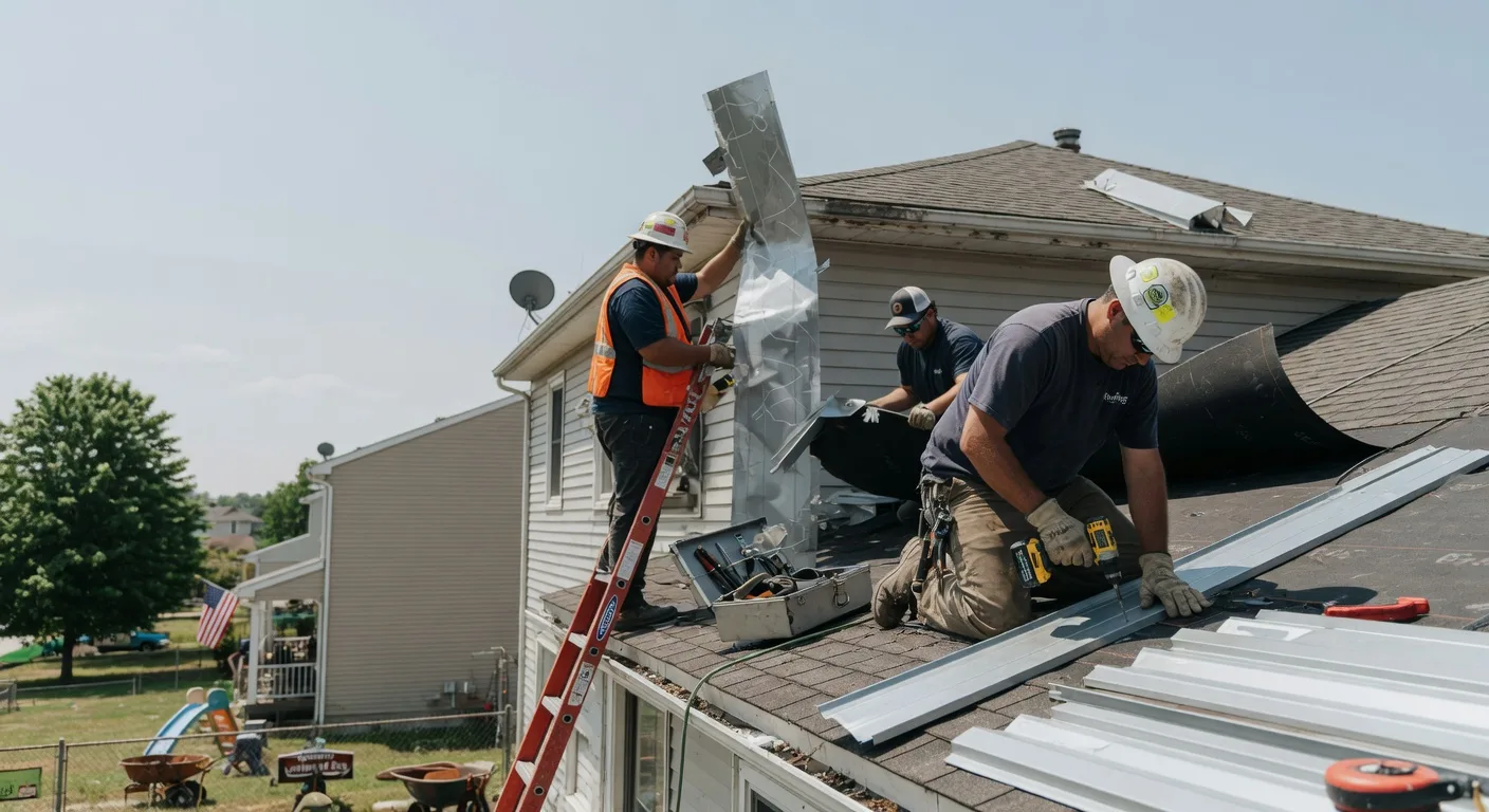 Storm Damage Metal Roof Repair in Hopewell, NJ